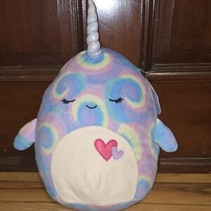 Squishmallows 14 in Ter the Narwhal Plush Toy - Used